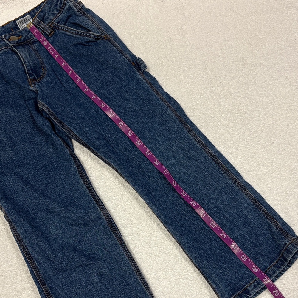 Carhartt Relaxed carpenter Fit Denim blue Jeans boys size 8 - Picture 4 of 9